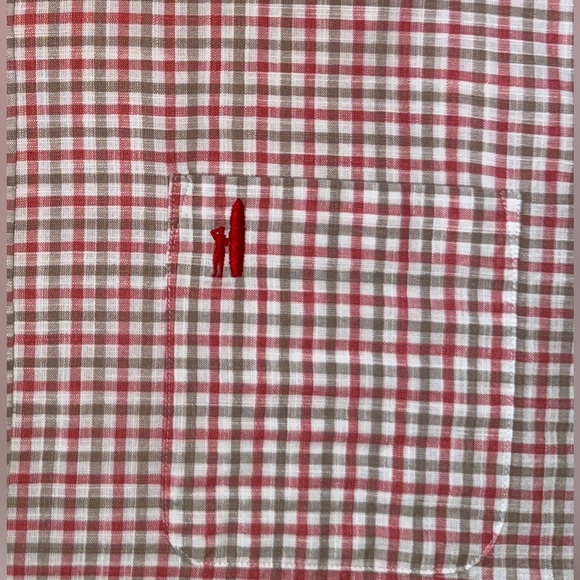 Johnnie-O Hangin’ Out Shirt XL–Malibu Red Plaid Long Sleeve Button Down - Picture 10 of 11